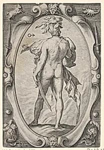Mars, from "The Planets" by Jacob Matham|Hendrick Goltzius