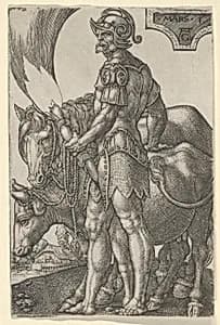 Mars, from The Seven Planets by Heinrich Aldegrever