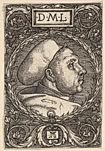 Martin Luther with Doctoral Cap by Albrecht Altdorfer|Lucas Cranach the Elder