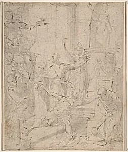 Martyrdom of Saint Andrew by Anonymous, Italian, Roman-Bolognese, 17th century