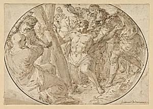 Martyrdom of St. Andrew by Ferdinand Pierre Joseph Ignace Delamonce
