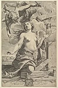Martyrdom of St. Catherine by Claude Mellan|Simon Vouet|Cardinal de La Valette