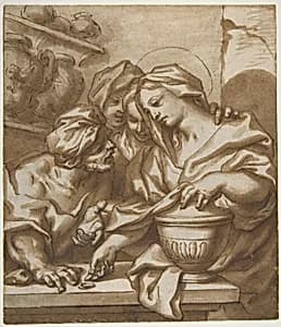 Mary Magdalen Buying Ointment by Paolo Gerolamo Piola