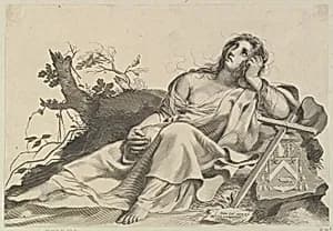 Mary Magdalen Meditating by Claude Mellan|Dominique Séguier