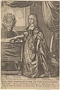 Mary, Princess of Orange by Wenceslaus Hollar|Mary, Princess of Orange