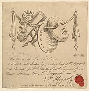 Mask and Palette by Richard Livesay|William Hogarth