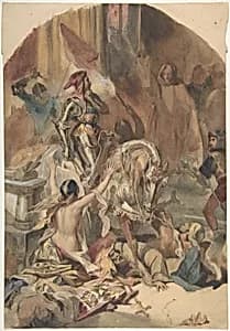Massacre de Nesle (1472) by Edouard-Alexandre Odier