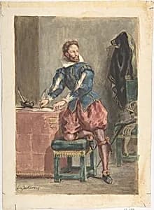 Mathurin Régnier by Eugène Delacroix