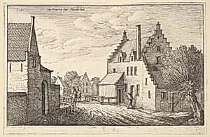 Mechelen (Mechlin), from "European Views" by Wenceslaus Hollar