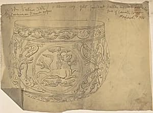 Medieval Silver Cup by Anonymous, British, 19th century