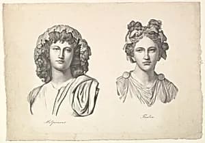 Melpomene and Thalia by Johann Gottfried Schadow
