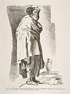 Menippus, after Velázquez by Velázquez (Diego Rodríguez de Silva y Velázquez)|Goya (Francisco de Goya y Lucientes)