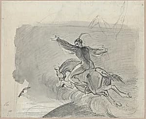Mephistopheles on a Horse by Theodor Richard Edward von Holst