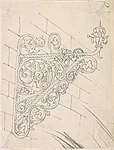 Metal Bracket Design by Anonymous, British, 19th century