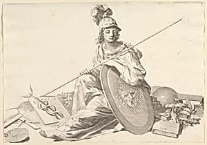 Minerva by Claude Mellan