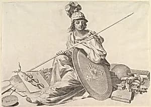 Minerva by Claude Mellan