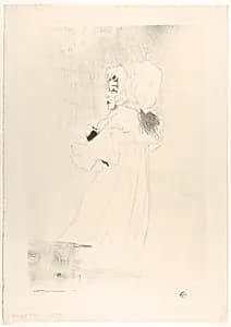 Miss May Belfort (Large Plate) by Henri de Toulouse-Lautrec|May Belfort