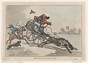 Monsieur in England by Henry Wigstead|Thomas Rowlandson