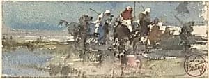 Moors on Horseback by Mariano Fortuny Marsal