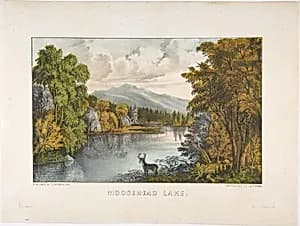 Moosehead Lake, Maine by Currier & Ives