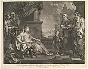 Moses Brought to Pharaoh's Daughter by William Hogarth|Luke Sullivan