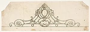 Motif for an Iron Balcony by Anonymous, French, 19th century