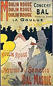 Moulin Rouge: La Goulue by Henri de Toulouse-Lautrec|Affiches Américaines, Charles Lévy