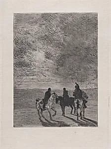 Mounted soldiers by John-Lewis Brown