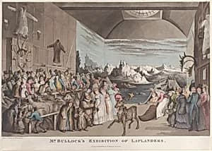 Mr. Bullock's Exhibition of Laplanders by Thomas Rowlandson|Rudolph Ackermann, London