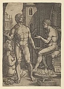 Mucius Scaevola by Heinrich Aldegrever