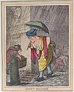 Muck'y Weather by Thomas Rowlandson|Thomas McLean