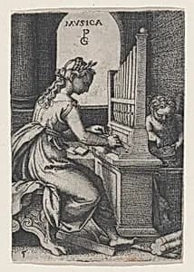 Musica, from "The Liberal Arts" by Georg Pencz