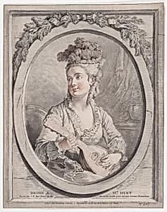 Musicienne by Jean-Baptiste Huet I|Gilles Demarteau