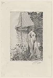 My Model and My Boat by Anders Zorn