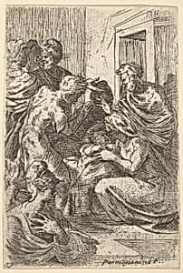 Nativity by Anonymous, Italian, 16th century|Parmigianino (Girolamo Francesco Maria Mazzola)