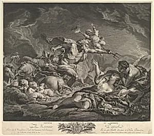 Neptune and Amymone by Jean Claude Danzel|François Boucher