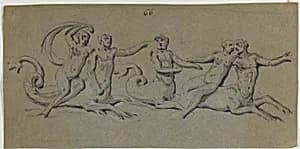 Nereids and Tritons by Anonymous, French, 18th century