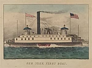 New York Ferry Boat by Currier & Ives