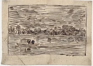 Night Voyage or Net Fishing by Charles-François Daubigny