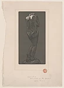 Nude statue, seen from behind