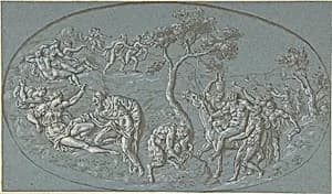 Nymphs And Satyrs by Peter Paul Rubens|Bernard Picart|Guglielmo della Porta
