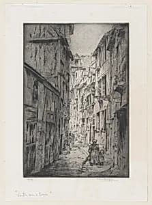 Old Street in Rouen by A. Paul Artigue
