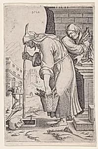 Old Woman Approaching the Grave by Agostino Veneziano (Agostino dei Musi)