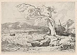 On Coast of Sussex by Thomas Rowlandson