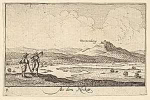 On the Neckar by Wenceslaus Hollar|Abraham Hogenberg