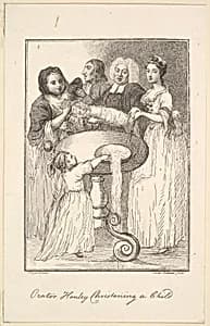 Orator Henley Christening a Child
