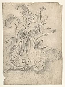 Ornament design by Anonymous, French, 18th century