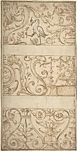 Ornament design after the antique by Anonymous, Italian, 16th century