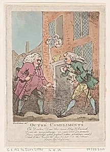 Outré Compliments by Thomas Rowlandson