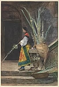 Palm Sunday in Spain by Jean-Georges Vibert